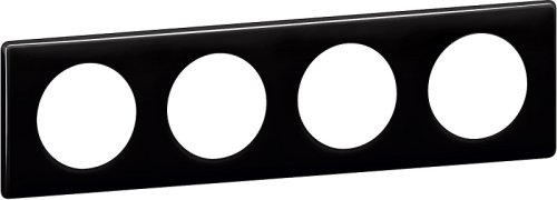 Рамка универсальная Legrand Celiane 4-м. черный глянец картинка